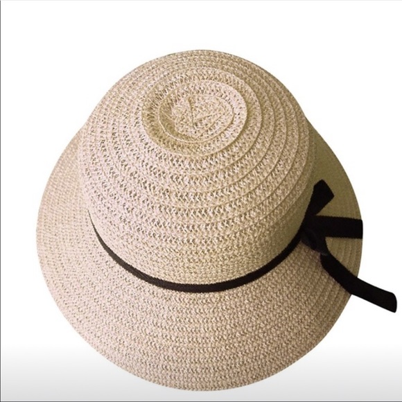 🌟Floppy foldable Straw wide brim hat NWT - Picture 4 of 6